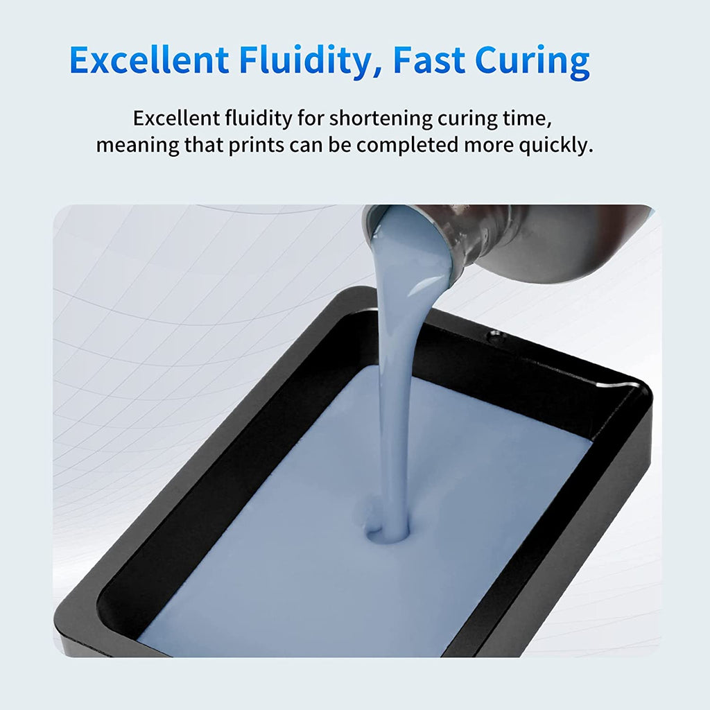 ANYCUBIC Water-Wash Resin For LCD 3D Printer High Precision Low Odor Low Viscosity 3D Printing Standard Photopolymer(Gray 2kg)