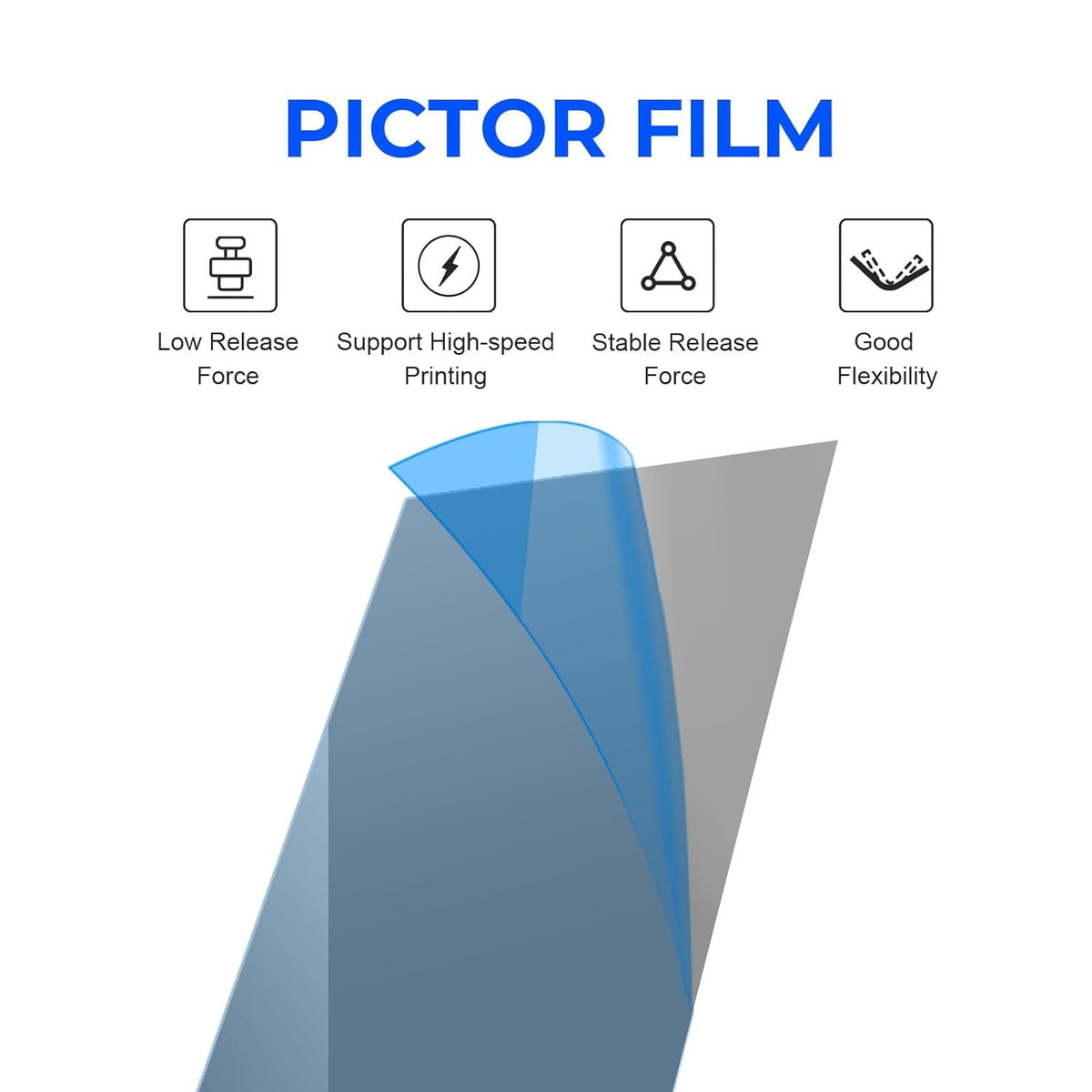 Creality 3PCS Pictor Film High Speed Release Films for HALOT-MAGE PRO LCD 3D Printer 286×198×0.3mm(11×7.79×0.01in), High Transmittance, HALOT-MAGE & Other 10 inches Resin 3D Printers