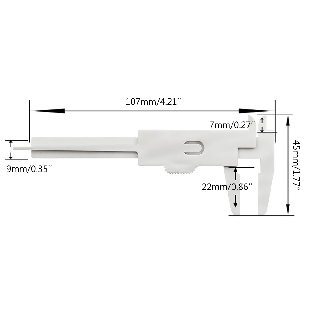 Plastic Calipers 4pcs 3inch Verniers Calipers Small Sliding Calipers Calipers Double Scale Sliding Gauges Measuring Tool