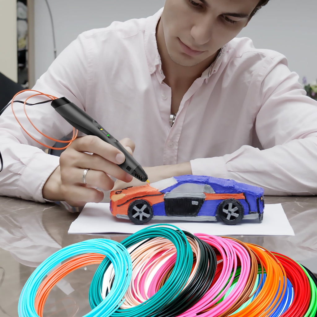 3D Pen PLA Filament Refills, 20 Colors Support for All 1.75mm 3D Printer / 3D Pen, 10 Feet Each Color, Total 200Ft 3D Printing Material (3M Each Color)