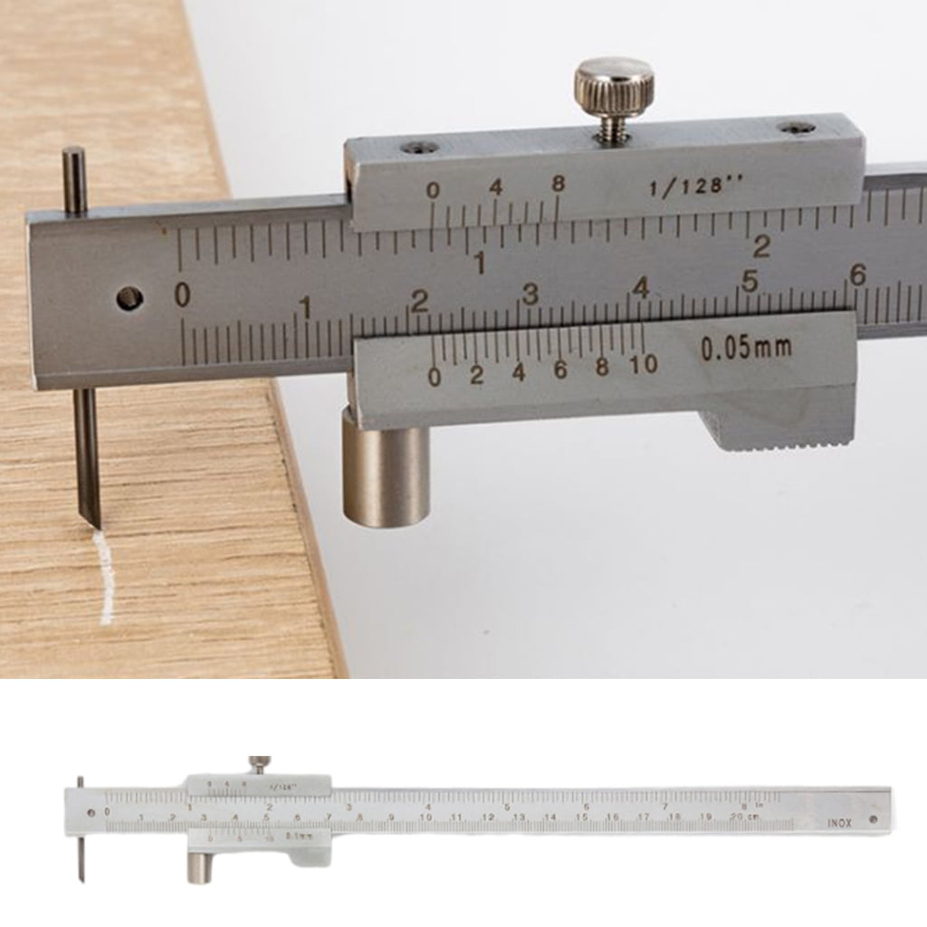 Tizuqe Stainless Steel Verniers Calipers 200mm Marking Gauges Calipers with Carbides Scribes for Accurate Measurements