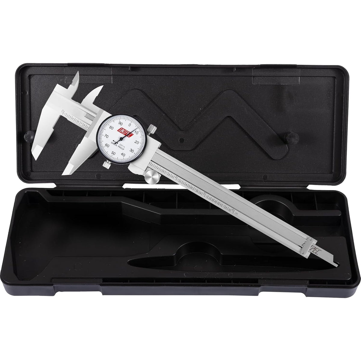 6 inch Dial Caliper, 0.001" Resolution | 0-6 inch Range, Stainless Steel,Shock-Proof Precision Vernier, Hard Carrying Case, For Machinists & DIY
