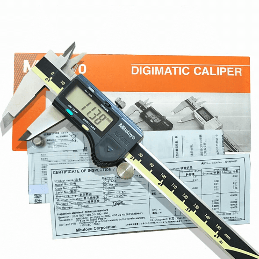 Mitutoyo 500-193-30 Advanced Onsite Sensor AOS Digital Caliper LCD Vernier Caliper Stainless Steel Measuring Tools 500 Series, 0" to 12"/0 to 300mm Measuring Range, 0.0005"/0.01mm Resolution, AOS