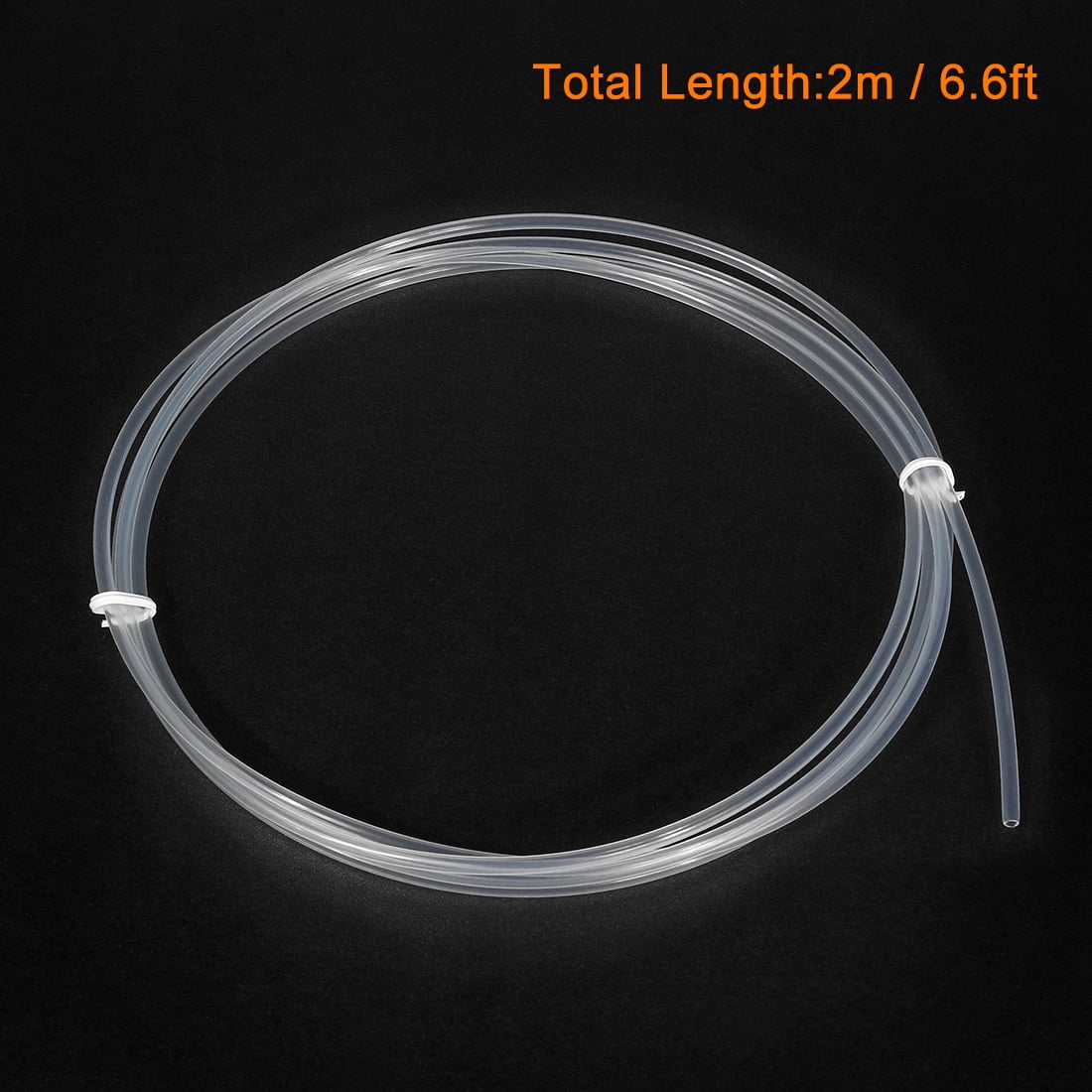 Uxcell 2mm ID 3mm OD Tube Pipe 2 Meter 6.56ft Lengh For 3D Printer RepRap