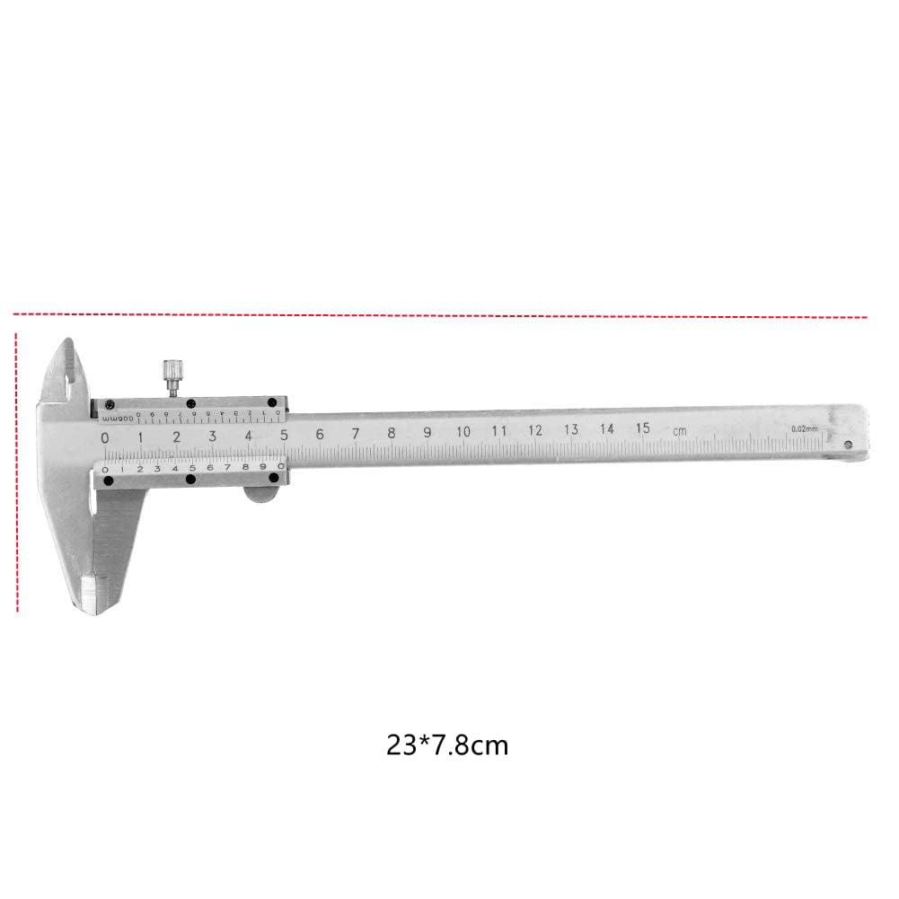 Vernier caliper stainless steel professional high quality 0-6 inch/150 mm micron durable measuring tool for internal, external, depth and step measurements