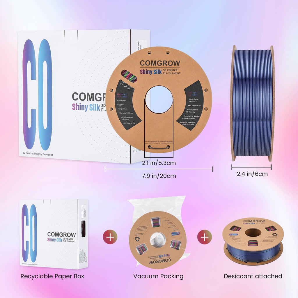 Creality Toughness PLA Filament 1.75mm Grey 1KG 3D Printer Filament