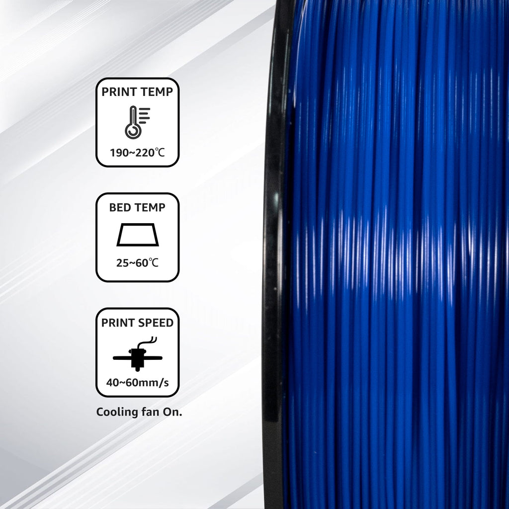Flashforge PLA Filament 1.75mm, 1KG/2.2lbs PLA 3D Printer Filament, Blue