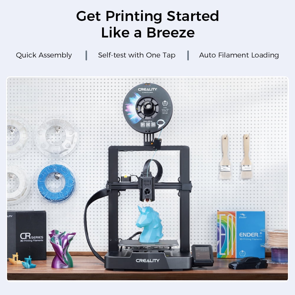 Comgrow Creality Ender 3 V3 PLA FLEXIBLE 3D Printer with Faster Printing, Auto Leveling, 250 mm Print Size