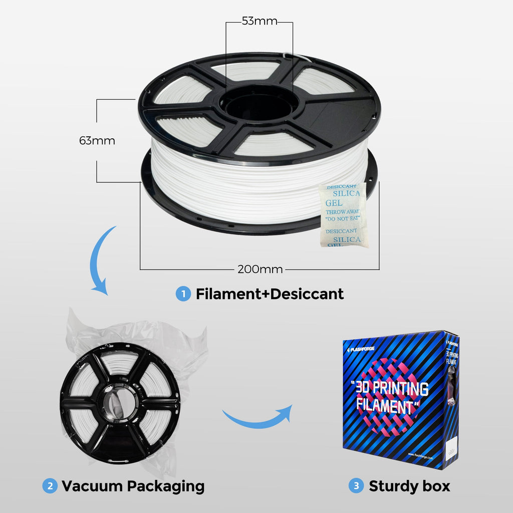 Flashforge ABS Pro Filament 1.75mm, 1KG/2.2lbs ABS Pro 3D Printer Filament, Green