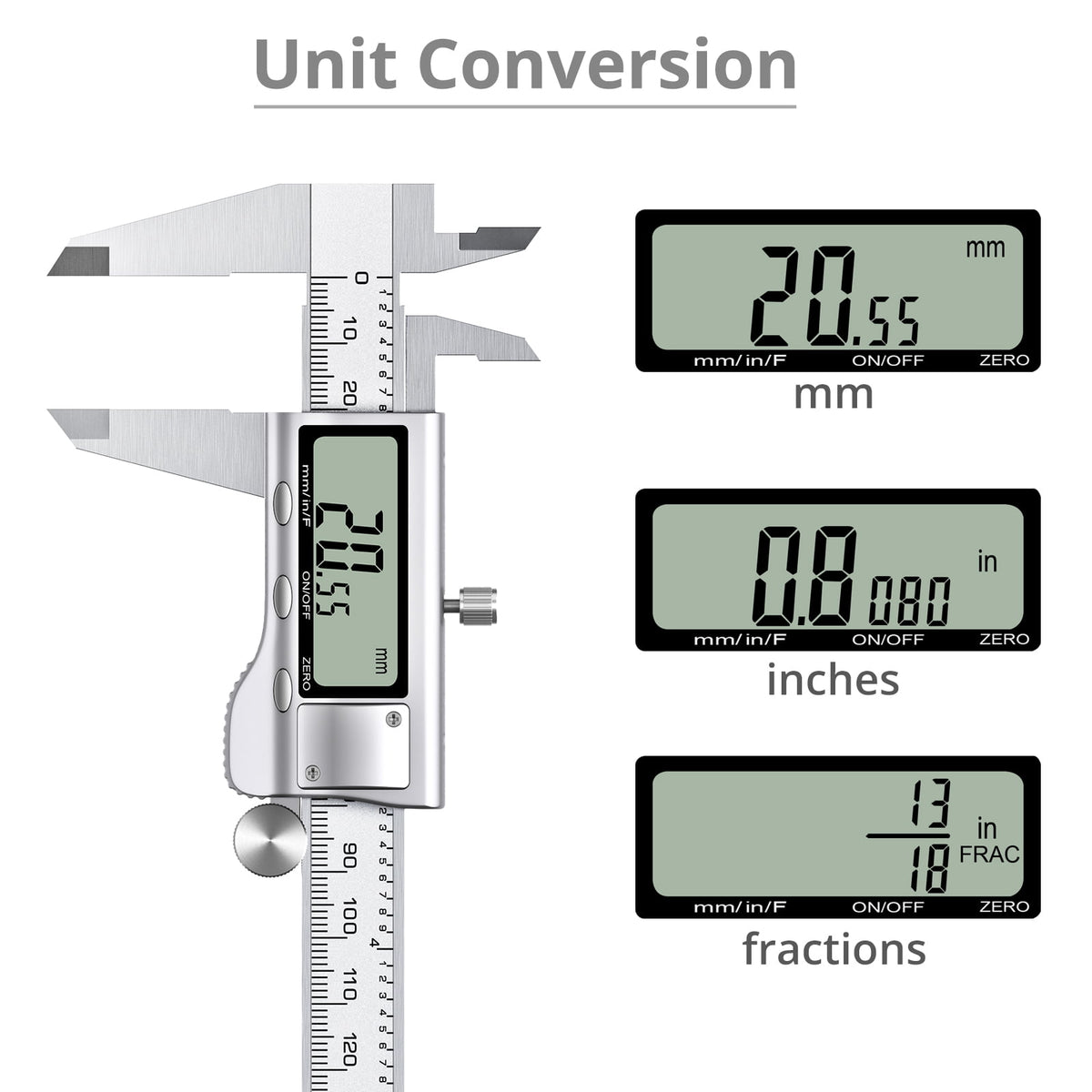 Neoteck 150mm Electronic Digital Caliper Vernier Caliper Gauge Micrometer Ruler