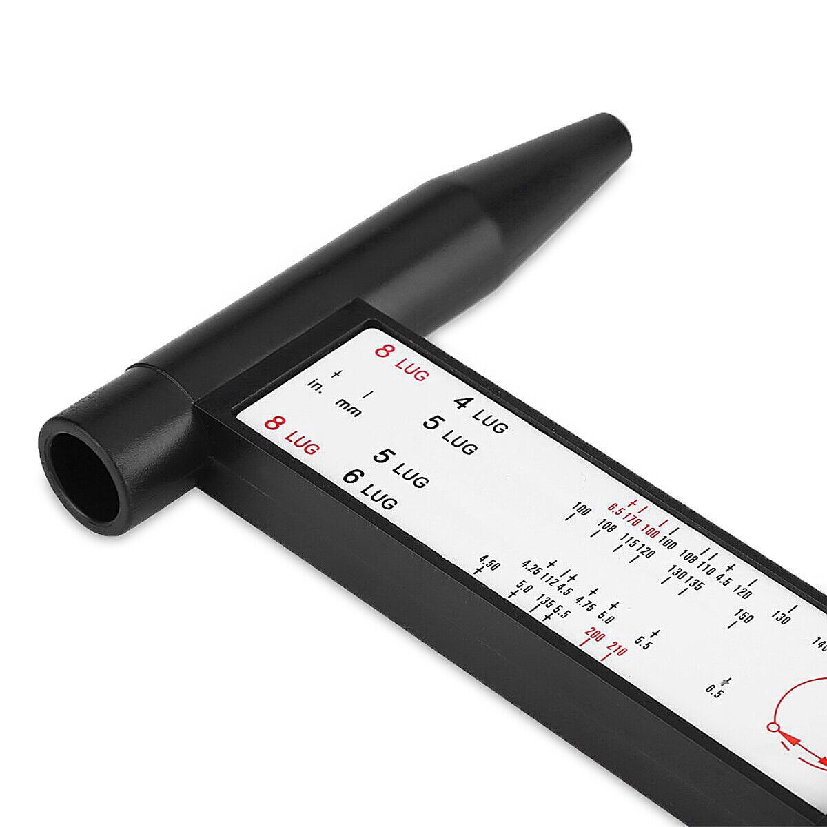 Wheel Rim Bolt Pattern Measuring Tool 4 5 6 8 Holes Sliding Caliper PCD Gauge