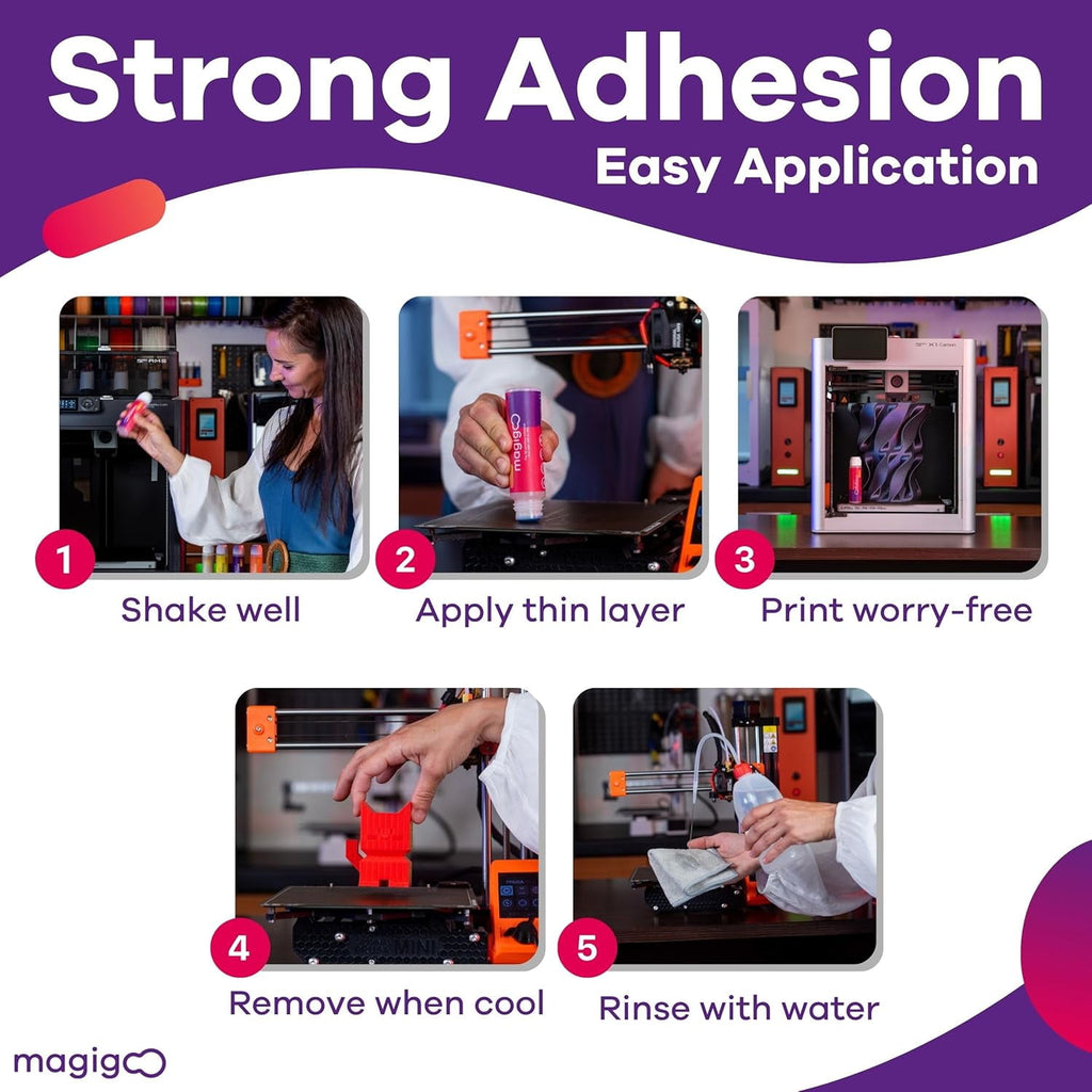 Magigoo MO2016 Red Hardware Adhesive 50ml for Glass, PEI