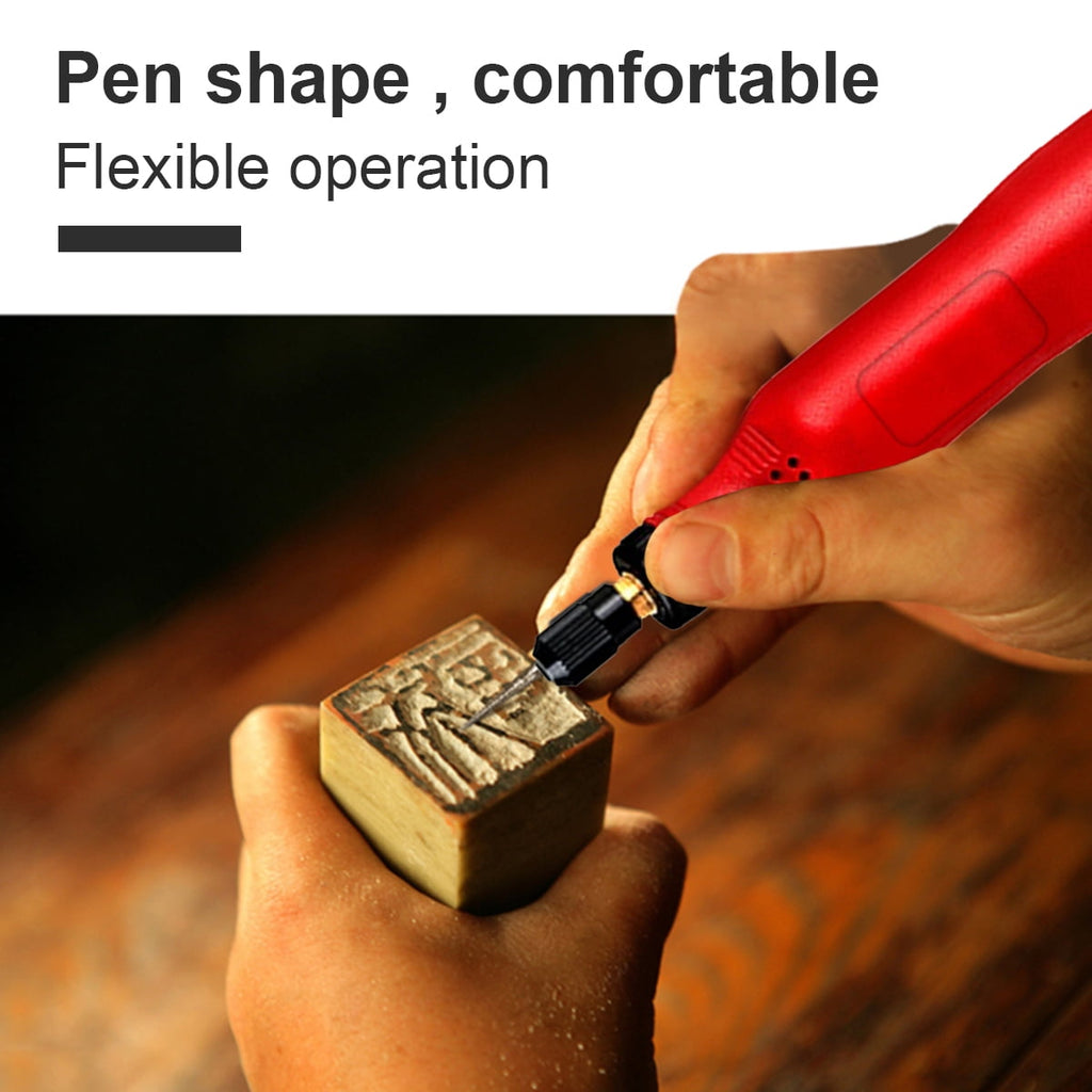 Cordless Rotary Tool Adjustable Speed Mini Electric Grinder Rechargeable Engraving Pen with 3 Speed and 36Pcs Accessories for Sanding Polishing Drilling Carving