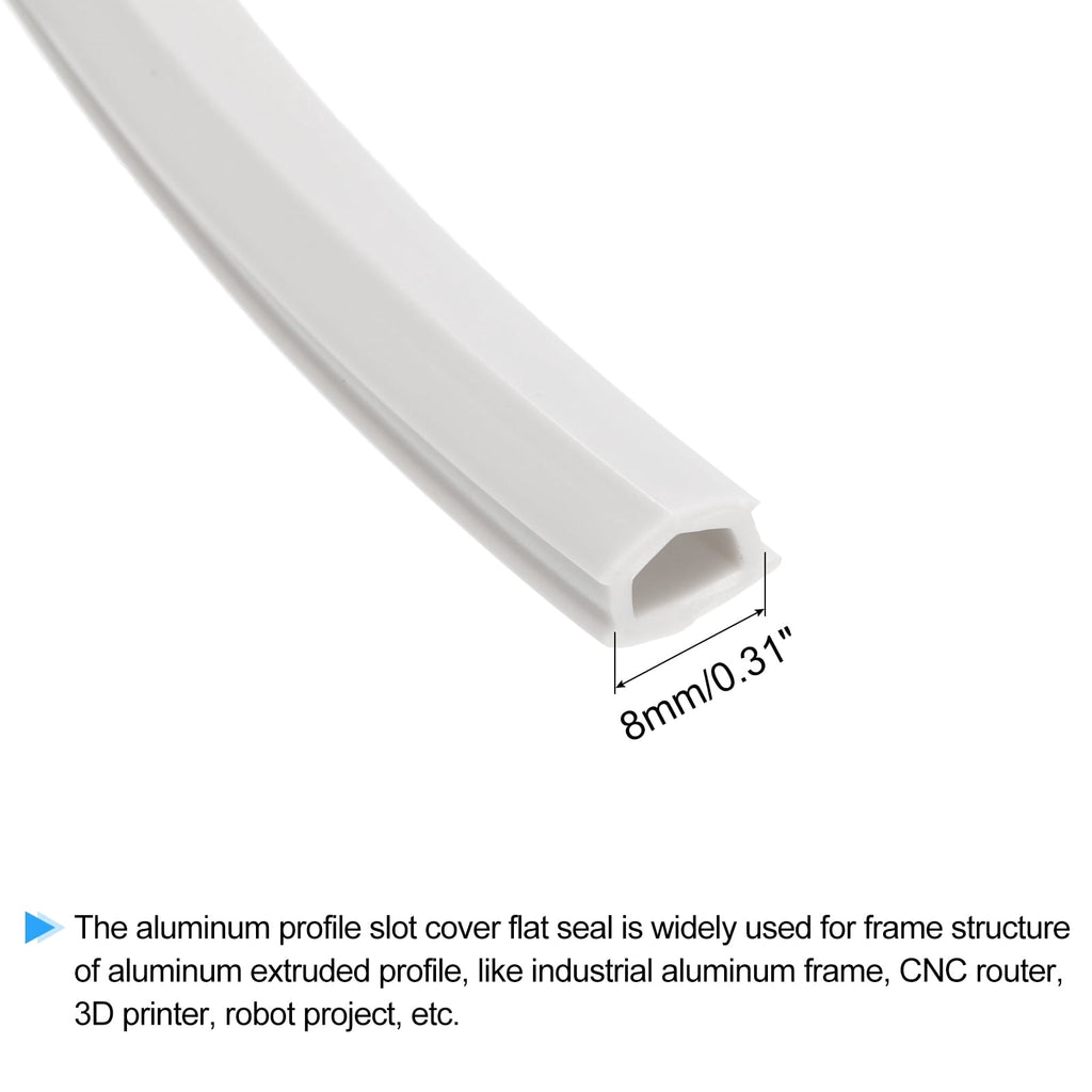 Uxcell Aluminum Profile Slot Cover Flat Seal Red 8M Length 0.31" Width 3030 4040 Series