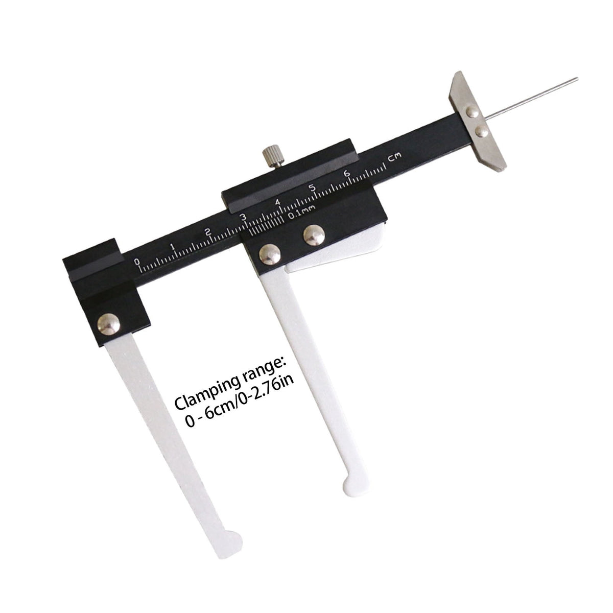 Professional Brake Rotor Micrometer 0-60mm High Accuracy Brake Disc Depth Measuring Caliper For Vehicle Maintenance