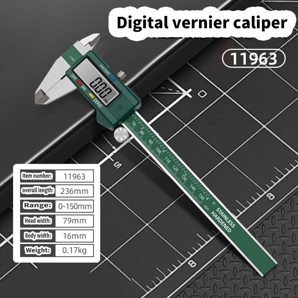 CEORPER Versatile Digital Calipers High Accuracy Digital Calipers Simple Use for Industrial Manufacturing & Woodworking Projects