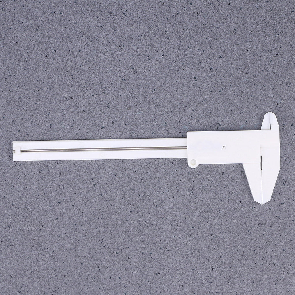 NIAIZEK White Plastic Caliper with Clear Scale for Precise Internal and External Measurements, and Easy to Use