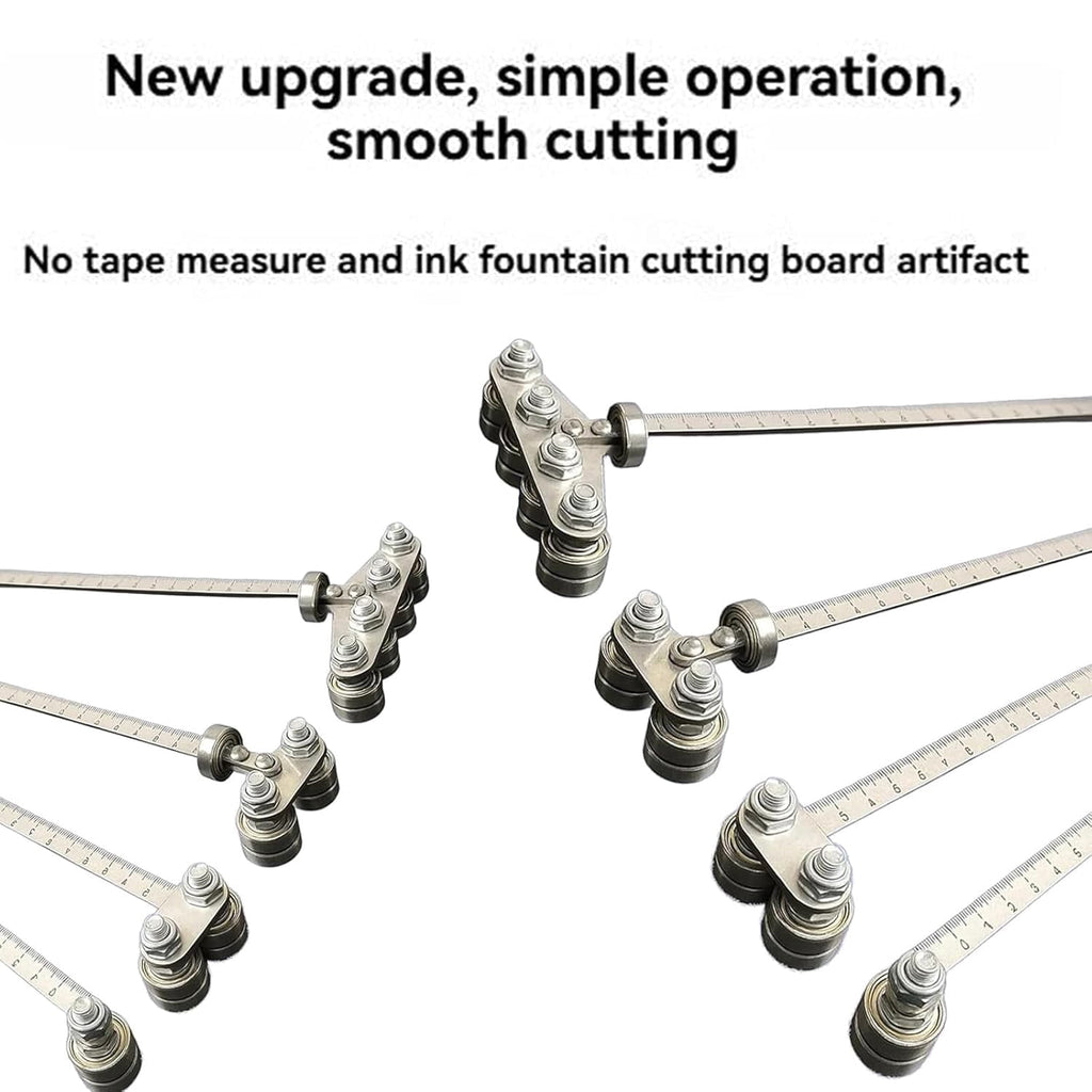 Positioning calipers for precise measurements&easy wood cutting,Circular saw guide,Precision Cutting Guide for Circular Saws,Adjustable Guide Rail, Stainless Steel Caliper Guide Rail