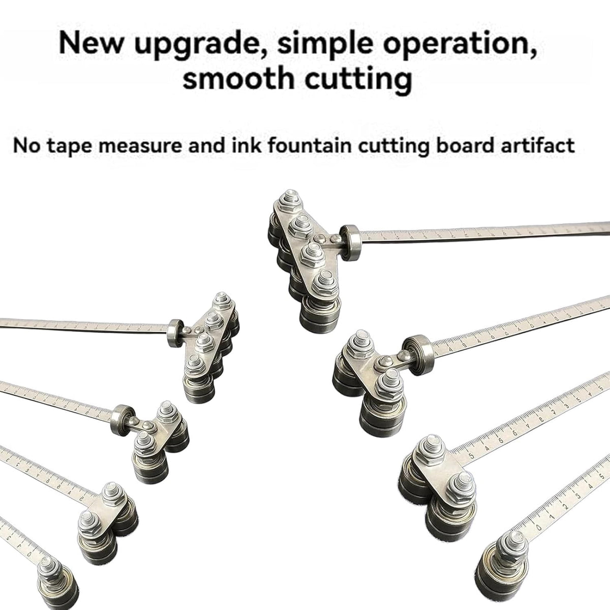 Positioning calipers for precise measurements&easy wood cutting,Circular saw guide,Precision Cutting Guide for Circular Saws,Adjustable Guide Rail, Stainless Steel Caliper Guide Rail