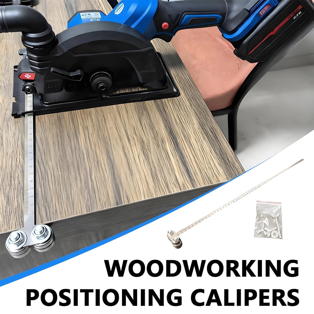 RXIRUCGD Precision Positioning Calipers for Woodworking, Stainless Steel Cutting Guide for Circular Saws with Adjustable Measurement