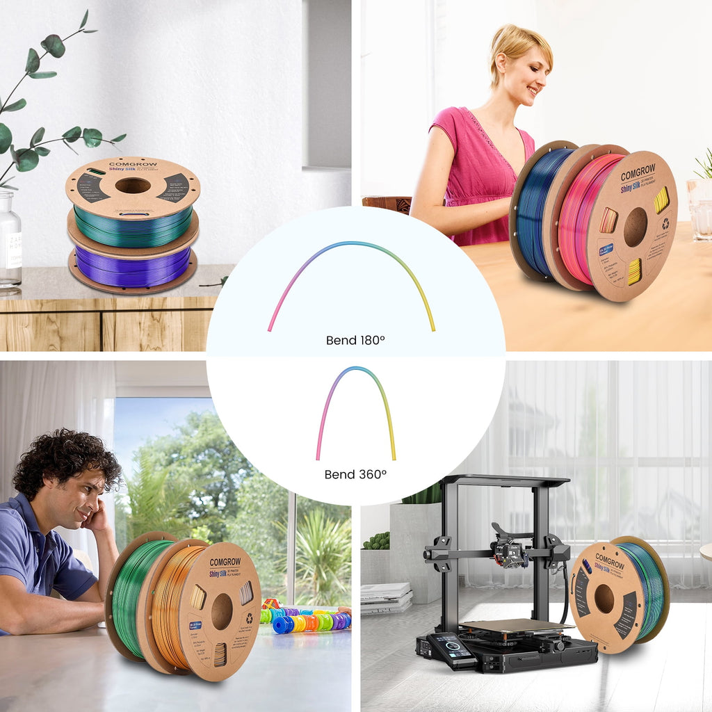 Creality Toughness PLA Filament 1.75mm Grey 1KG 3D Printer Filament