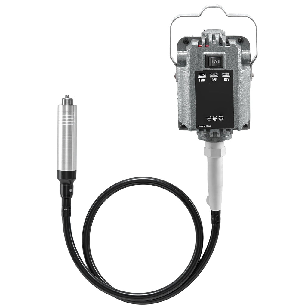 KFFKFF Electric Flex Shaft Grinder, 125W 18000RPM Rotary Tool with Foot Pedal Control, Hanging Carver Grinder and 112-Piece Accessory Kit for Sanding, Buffing, Polishing, and Cutting