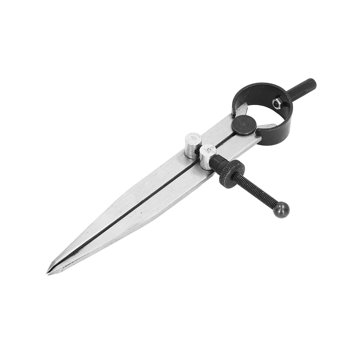M Buder Wing Divider Adjustable Divider Calipers with Spring Nut for Leather Scribing and Marking Carbon Steel Compass Tool 5 inches / 125 mm for Wood Plastic Metal Surface