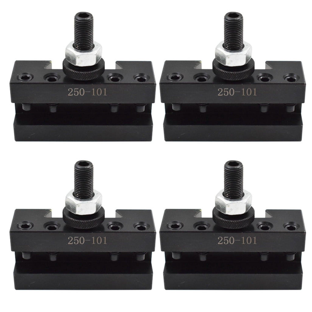 4 PCS 250-101 Quick Change AXA Hardened Precision Ground Turning & Facing Holder Tool Post for Lathe Swing 6-12 inch