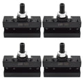 4 PCS 250-101 Quick Change AXA Hardened Precision Ground Turning & Facing Holder Tool Post for Lathe Swing 6-12 inch