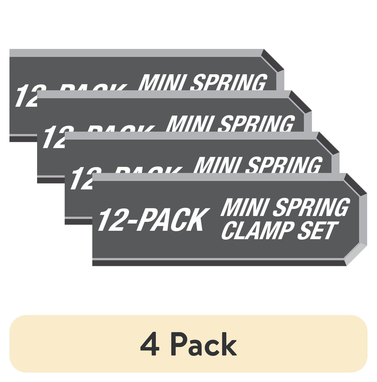 Hyper Tough 12-Piece Mini Metal Spring Clamp Set