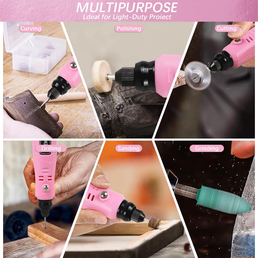3.6V DIY Mini Electric Rotary Tool, 3 speed and USB charging with 86pcs accessories, Cordless Household Hand-held Electric Engraving Tool For Engraving