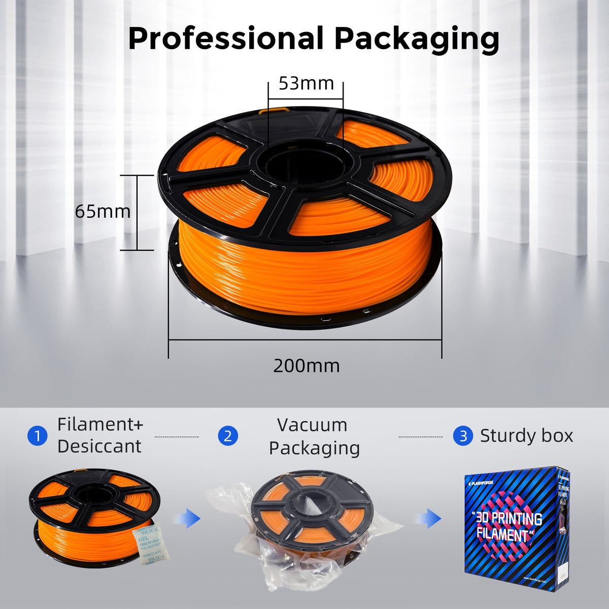 Flashforge PLA Filament 1.75mm, 1KG/2.2lbs PLA 3D Printer Filament, Burnt Titanium
