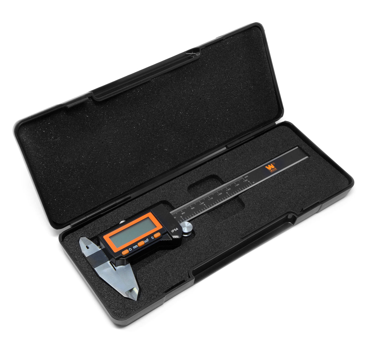 WEN Electronic 7.2-Inch Stainless Steel Water-Resistant Digital Caliper with LCD Readout and Storage Case, IP54 Rated