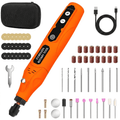 70pcs with Mini Cordless Rotary Tool, Fits Dremel Rotary Tools, Universal Fitment for Polishing, Sanding, Cutting, Drilling, Engraving, Grinding with Portable Tool Storage Case