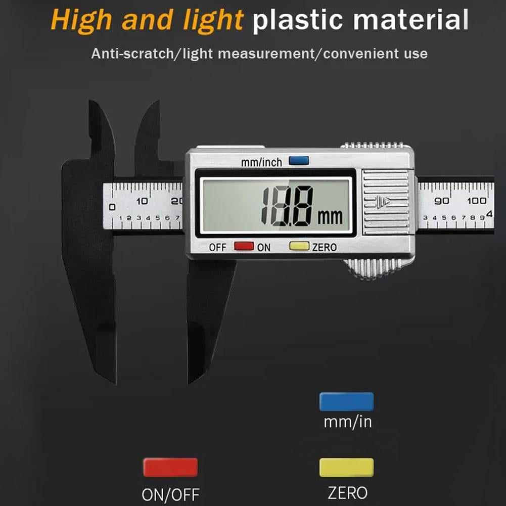 Digital Caliper 6 Inch Electronic Vernier Caliper 100mm Ruler Micrometer 0.1mm Wholes C6Q3 Measuring 150mm Calliper Tool Digital