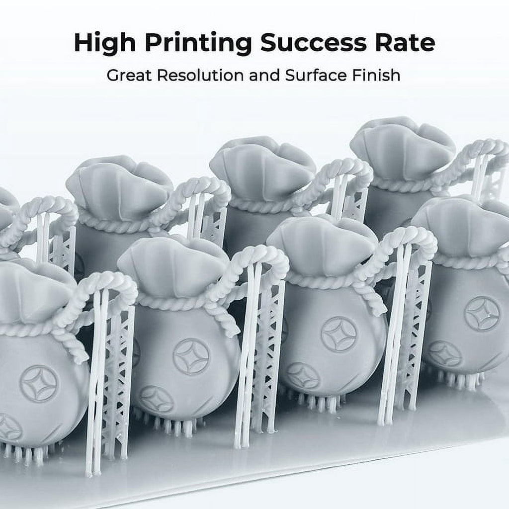 Official 8K 3D Printer Resin，1kg High Precision 405nm UV-Curing Resin Low Shrinkage, Excellent Fluidity Standard Photopolymer Resin for LCD DPL 3D Printing, Blue