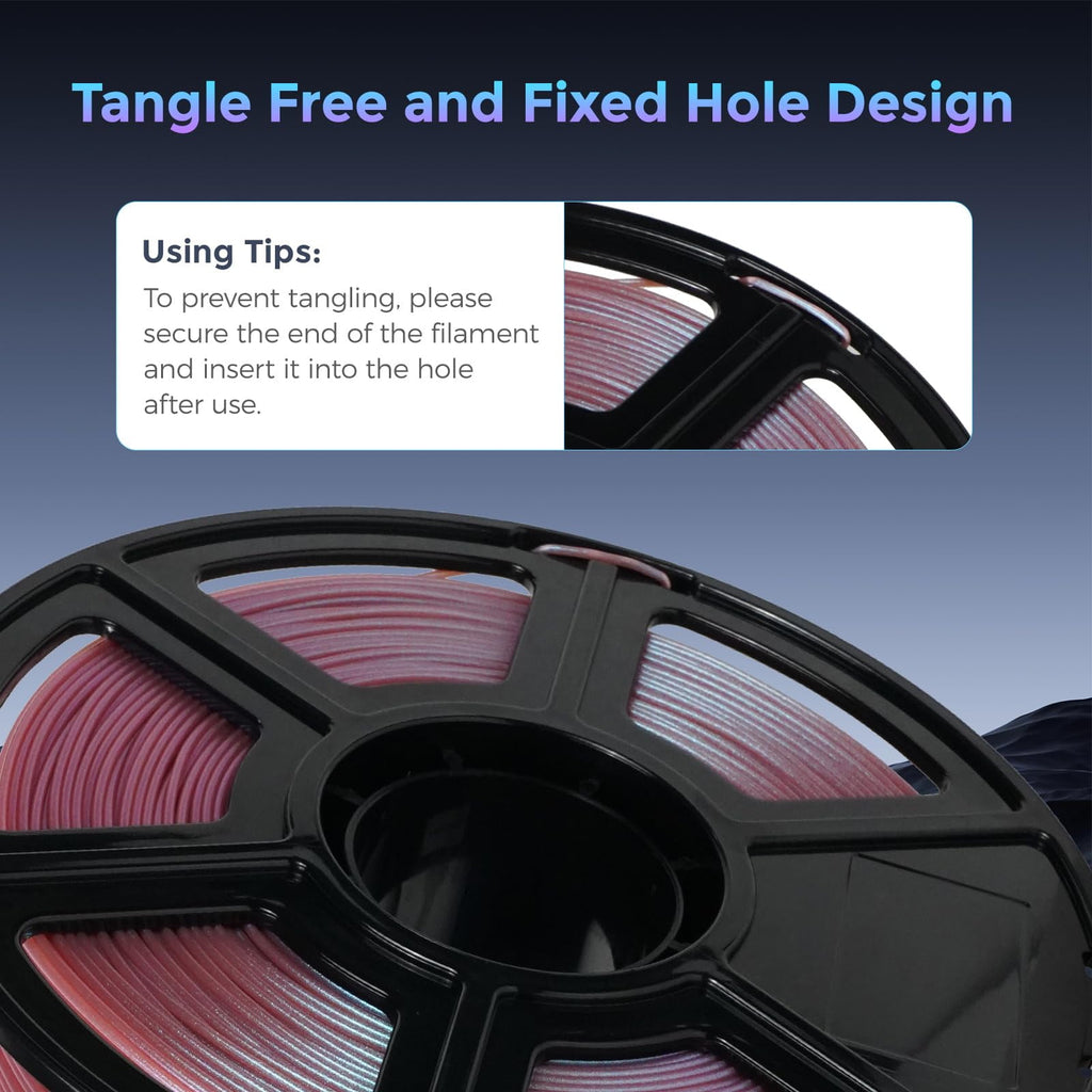 Flashforge PLA Filament 1.75mm, 1KG/2.2lbs PLA 3D Printer Filament, Burnt Titanium