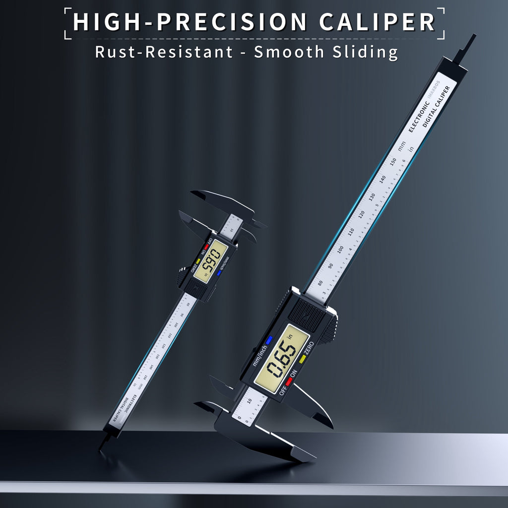 IMAXBOS Digital Caliper Measuring Tool Electronic Micrometer 6 inch Vernier Caliper