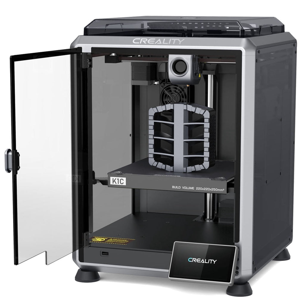 Creality K1C 3D Printer Unlock Multi-color Printing, 600mm/s Fast Printing Speed, AI Smart Camera, Auto Calibration for Leveling, Suitable for Carbon Fiber Printing Size 220*220*250mm