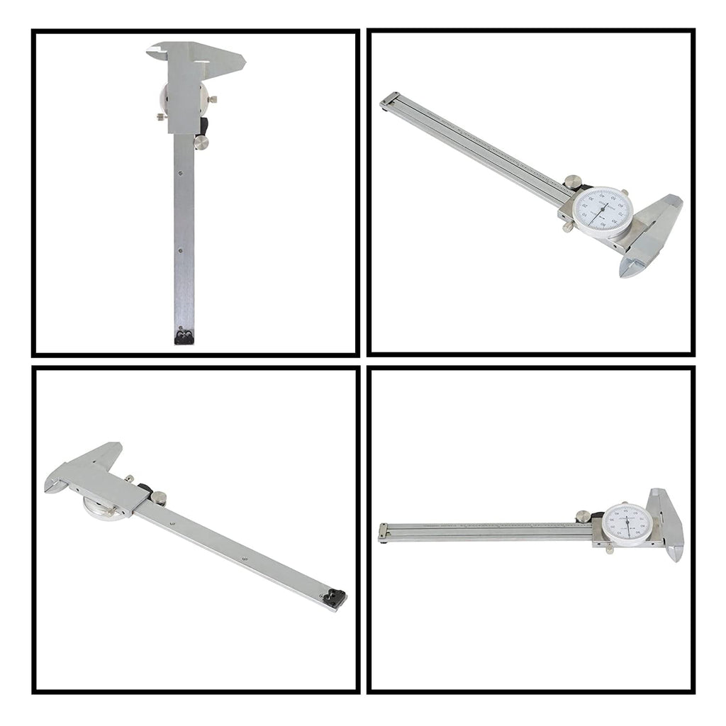 PET-U Stainless Steel Caliper 6 Inch Dial Precise Measurement Comes with Suitcase Stainless Steel