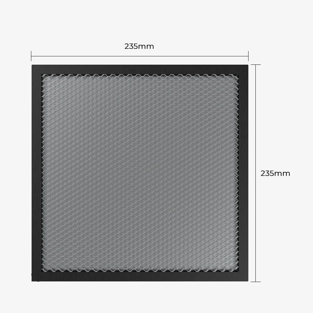 Creality Mini Honeycomb Laser Bed, All Metal Structure Aluminum Plate, Honeycomb Working Table for Better Heat Dissipation, Designed to Protect Your 3D Printers with Laser Module, 235*235*20mm