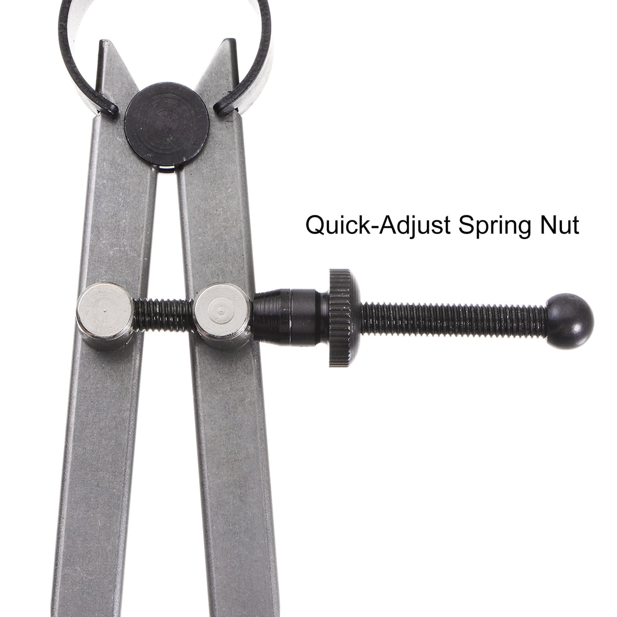 Spring Joint Caliper 4 inch/100mm Steel Spring Divider Caliper for Metalworking Woodworking Drawing