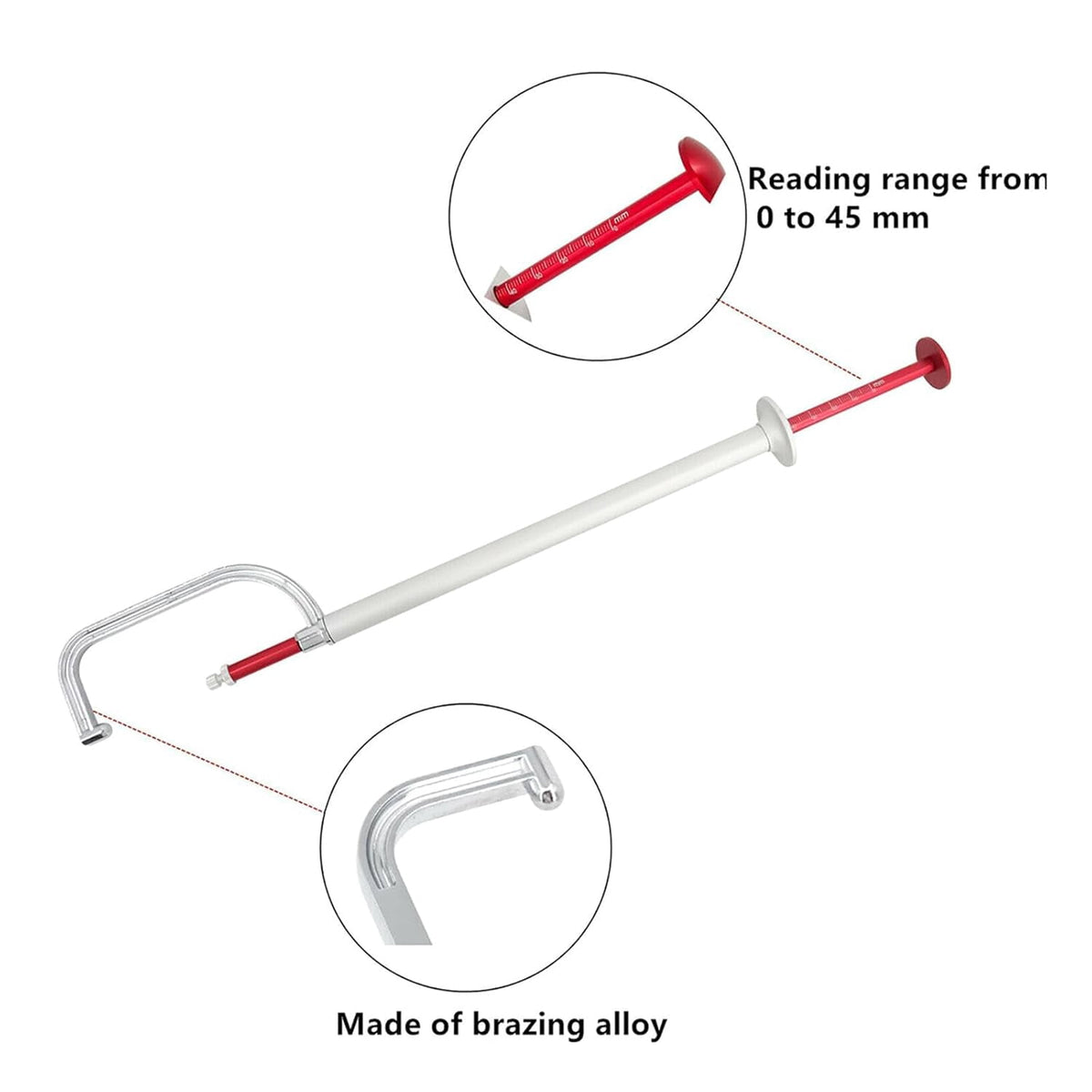 Tool Brake Disc Rotor Gauge Caliper Micrometer 045mm Aluminium Tyres Thickness Ruler Measuring Digital Electronic