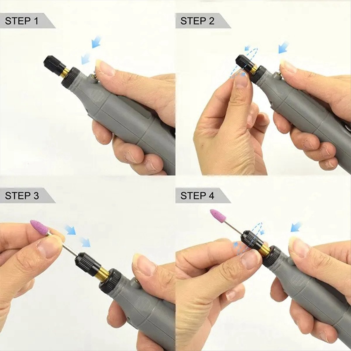 Mini Cordless Rotary Tool Kit, 5-Speed Multi-Purpose 3.7V Power Rotary Tool for Sanding Polishing Drilling DIY Crafts