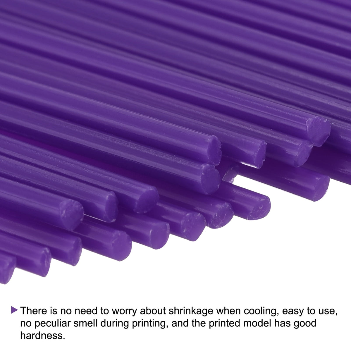 Uxcell PLA Filament Refills for 3D Printing Pen 10inch Length 40pcs Purple