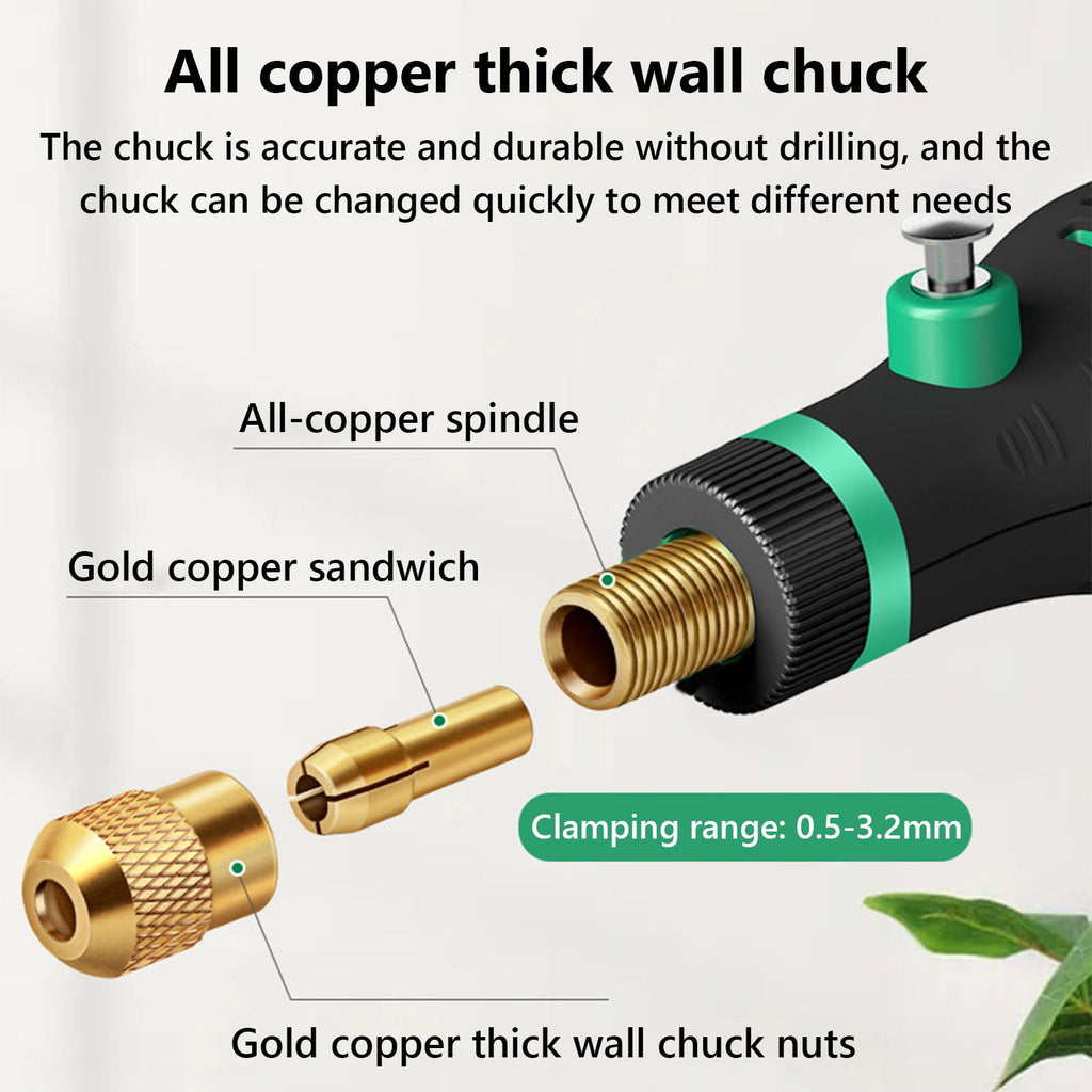 Mini Grinder Tool Kit, Handheld Rotary Tool with Accessories for Polishing, Engraving, Sanding, Carving, Crafting, Woodworking, Metalworking, Jewelry Making, Home Repair and Hobby Projects