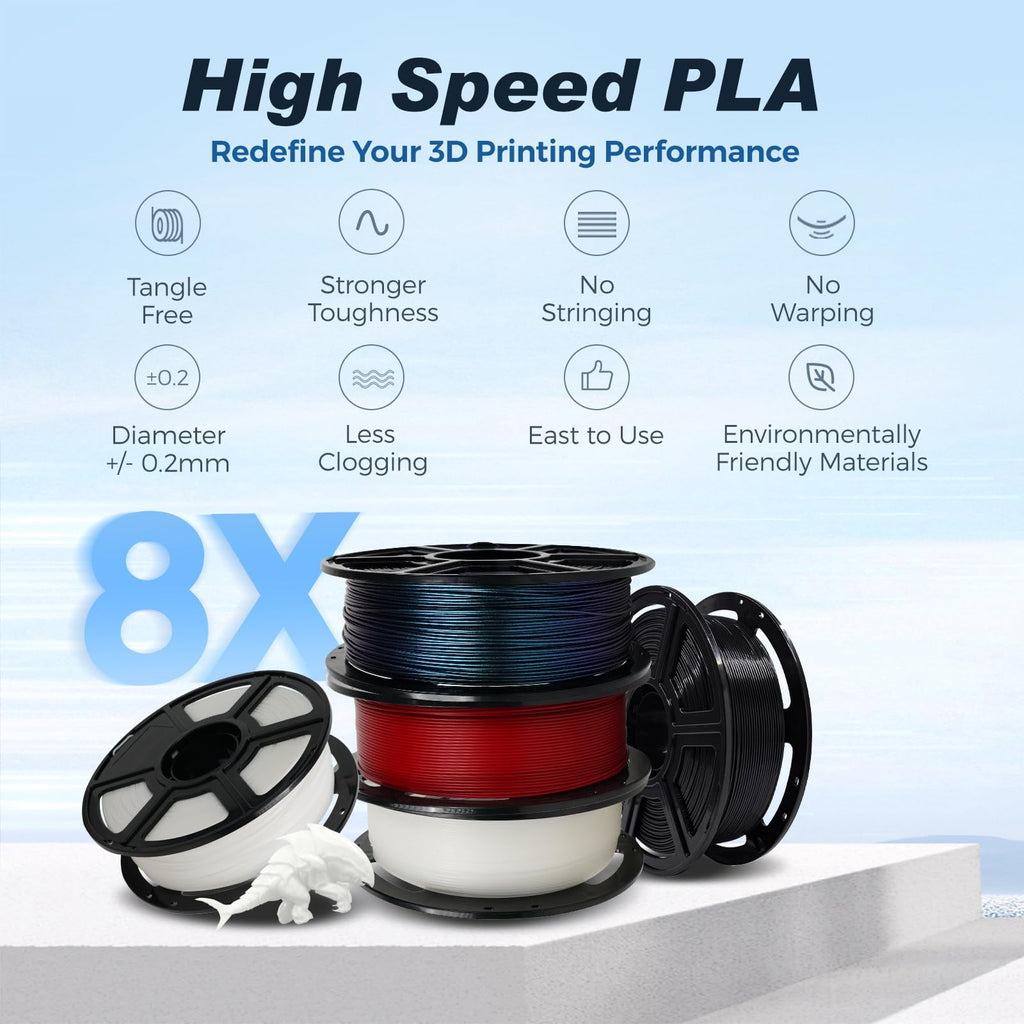 Flashforge PLA Filament 1.75mm, 1KG/2.2lbs PLA 3D Printer Filament, Burnt Titanium