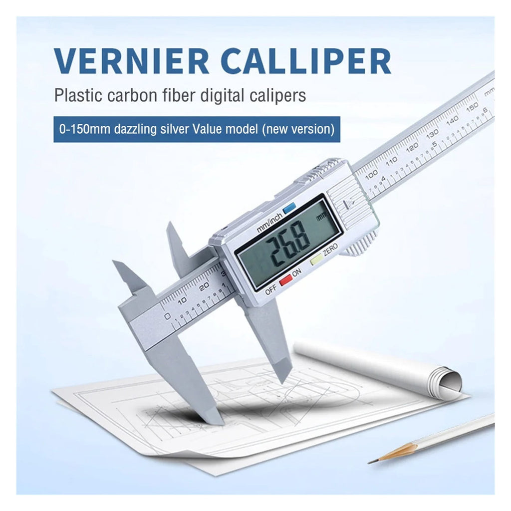 0-150mm Digital Pachometer Professional Vernier Caliber Measuring Tools Woodworking Thickness Gauge Depth Electronic Ruler ,Easy to Use
