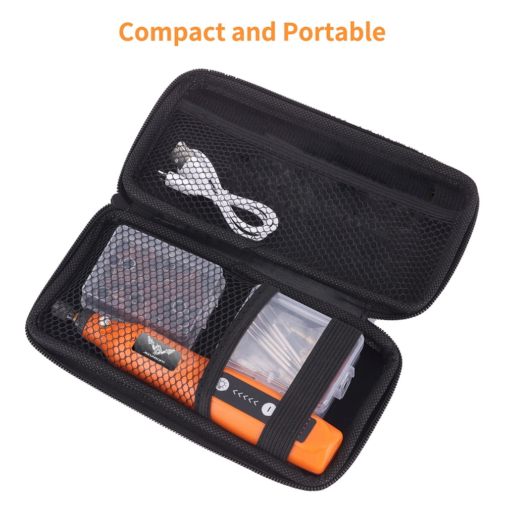 JENABOM 58 in 1 Mini Cordless Rotary Tool, 3.7V Electric Rotating Tool , LED Lights, 5-Speed and USB Charging, Used for Polishing, Carving, and DIY （Orange）