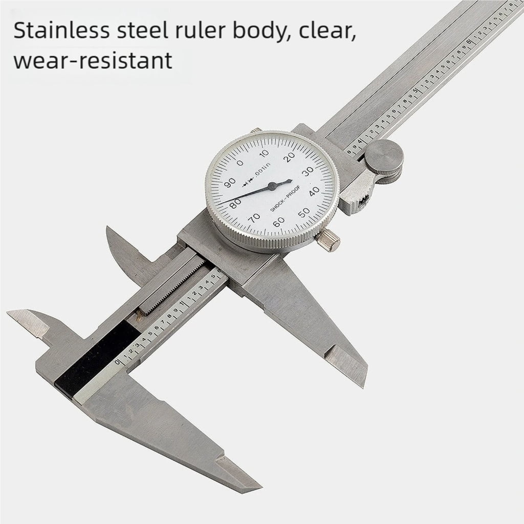 Vernier Caliper 8Inch Stainless Steel Precisions Caliper With Black Contrast Scale Professional Measuring Tool